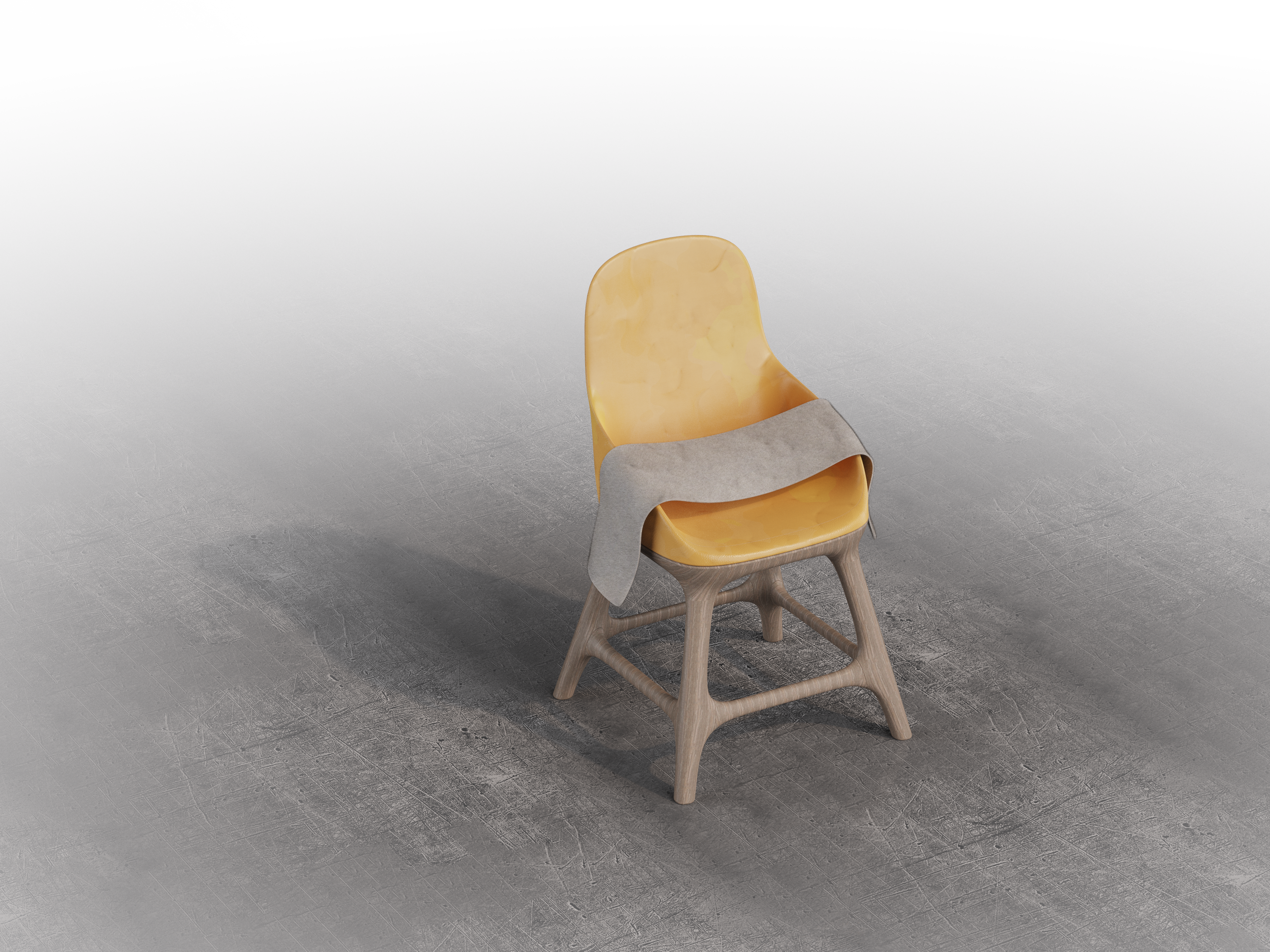 Leather chair，Render，keyshot，rhino，