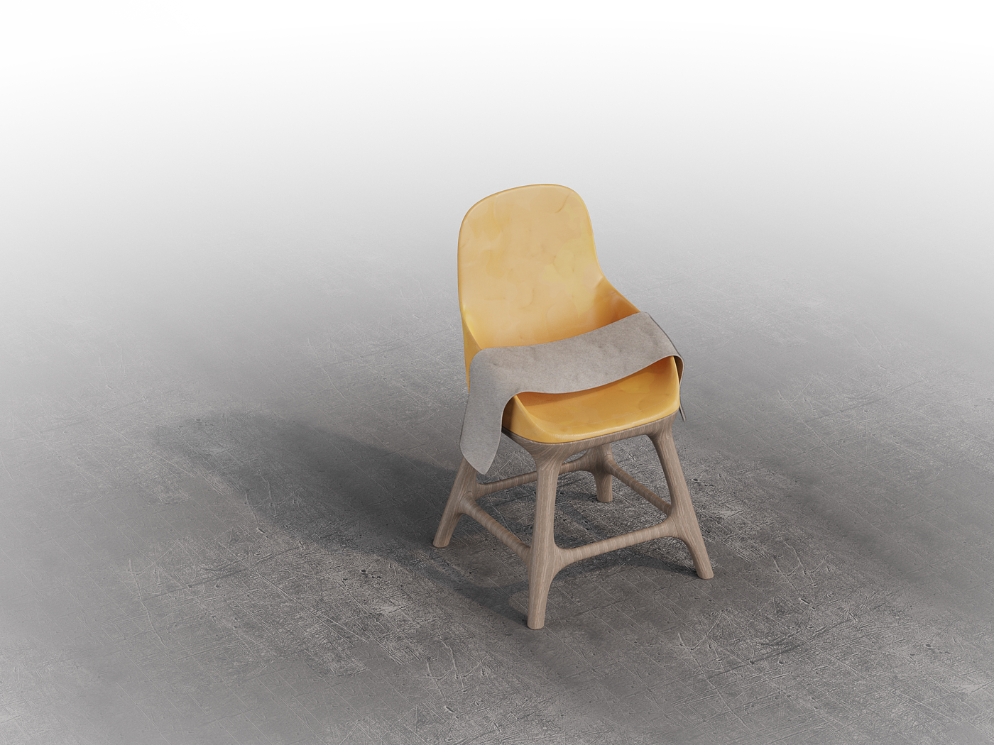 Leather chair，Render，keyshot，rhino，