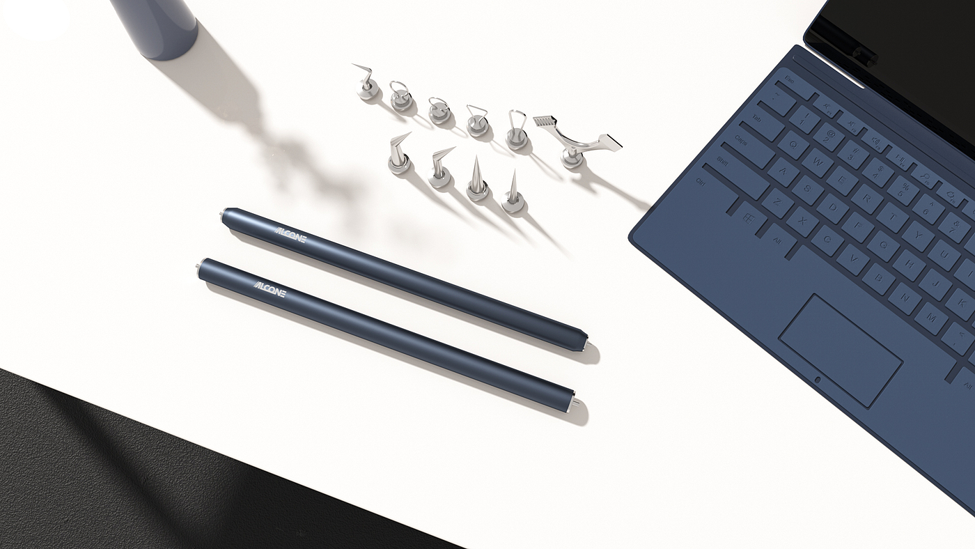 industrial design，product design，C4D rendering，Beauty tools，Detox needle，