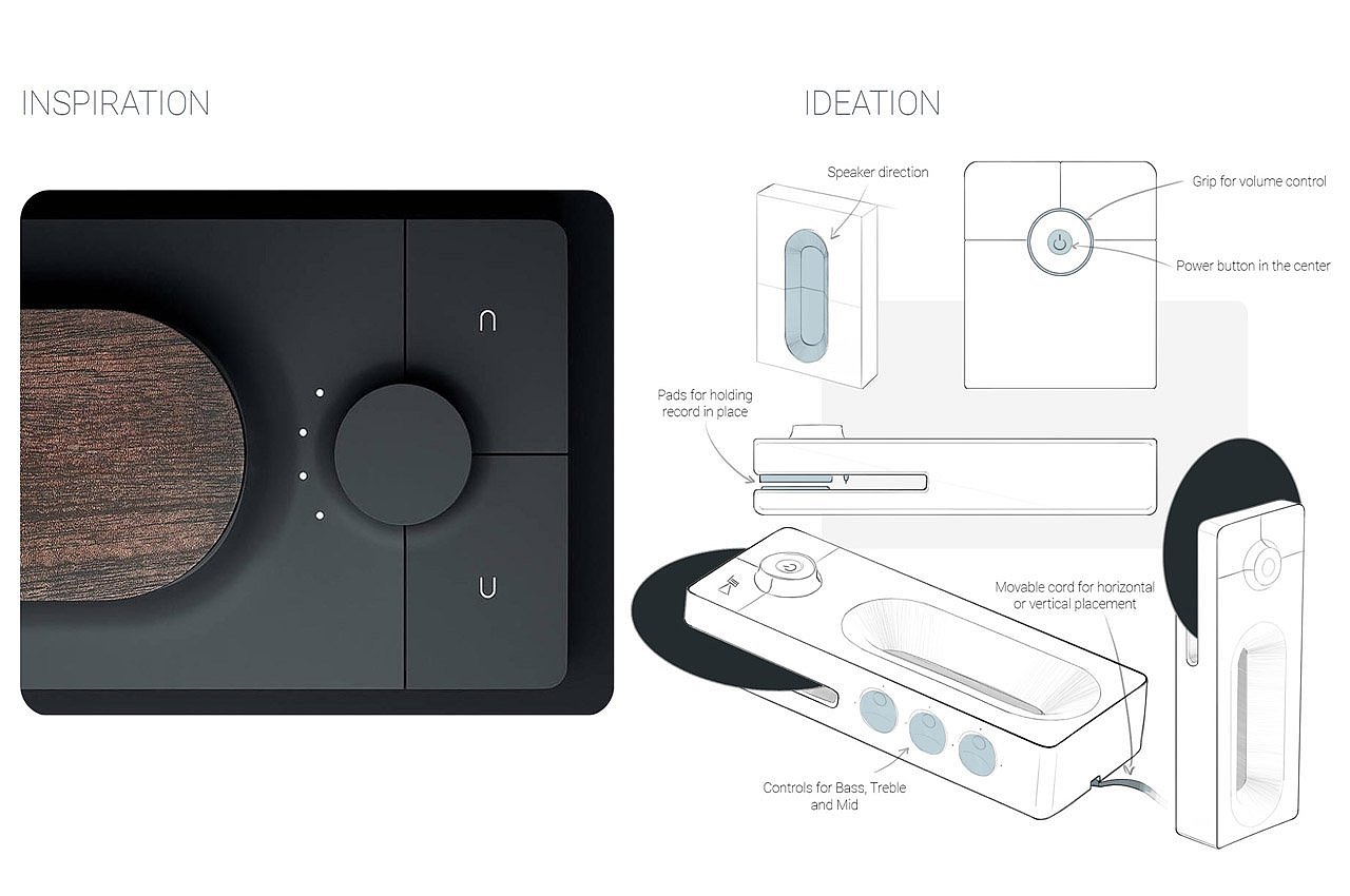 sound，Record player，modern，Simplicity，Asenso，Vertical player，