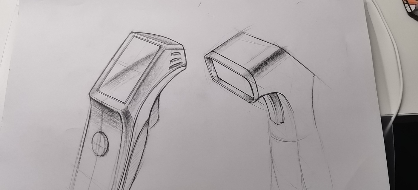 Hand drawn industrial design，