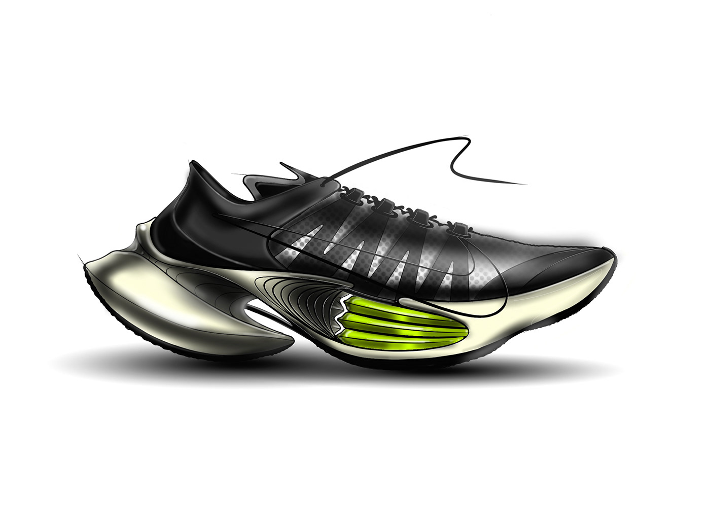 concept，footwear，Nike，sketch，Hand drawn，