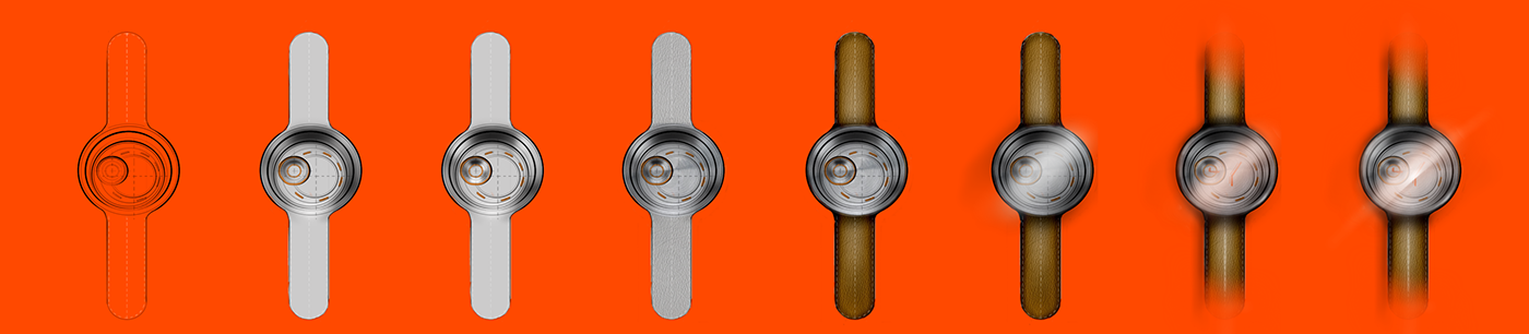 intelligence，Wrist watch，Crescent Black，