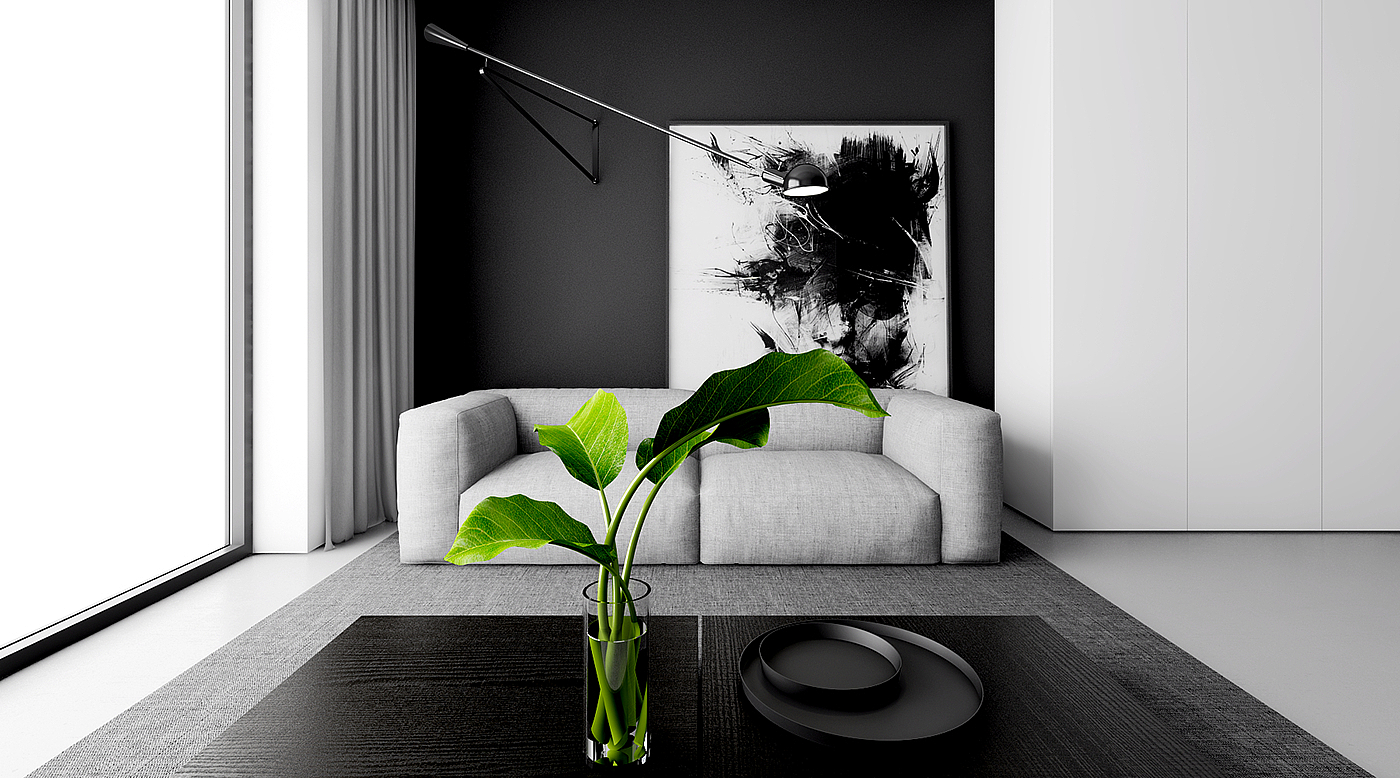 APARTMENT IN ŁÓ，Interior decoration，Minimalist，