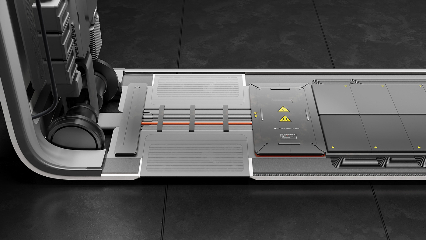 tram，Future traffic，Electric，industrial design，