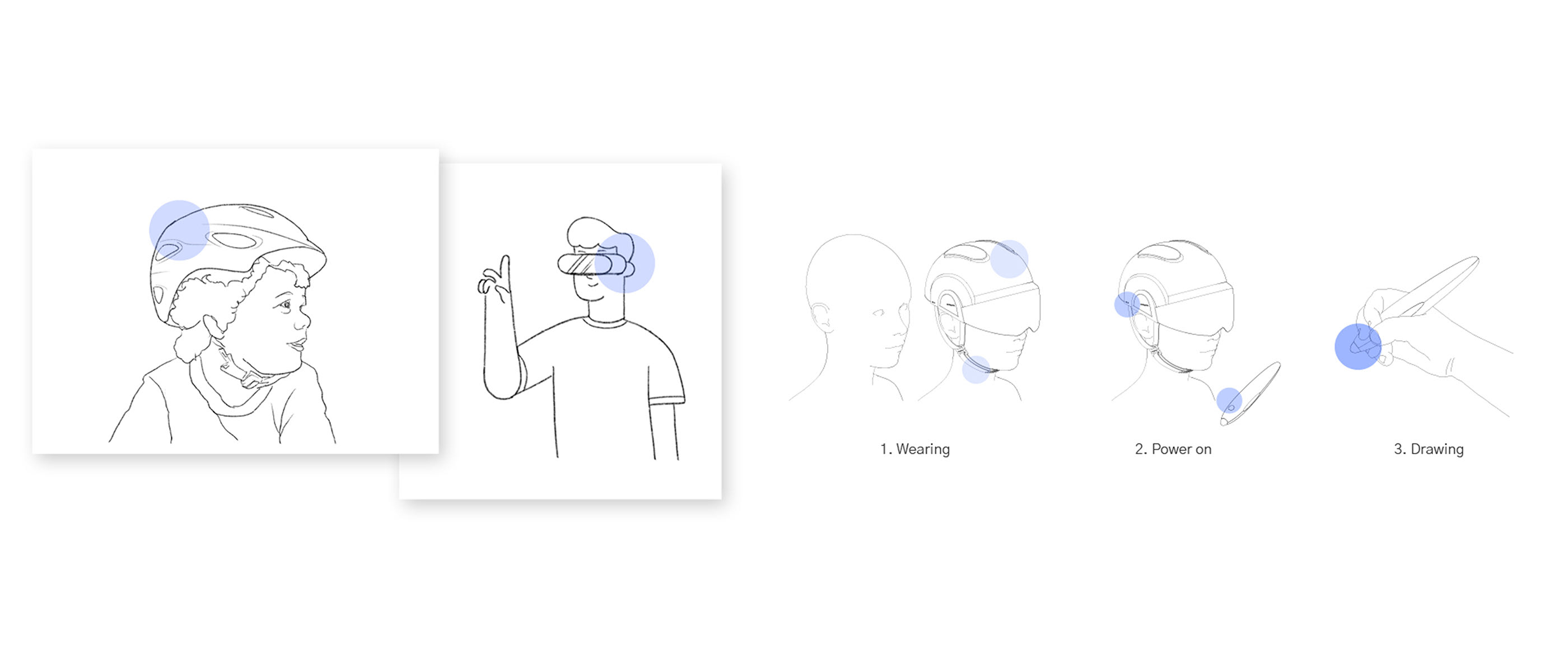 industrial design，product design，AR helmet，Virtual space，Graffiti，