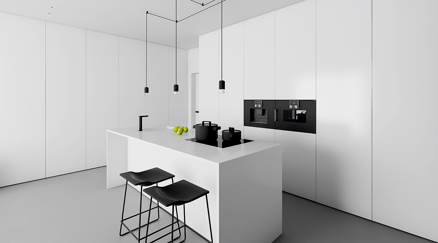 APARTMENT IN ŁÓ，Interior decoration，Minimalist，