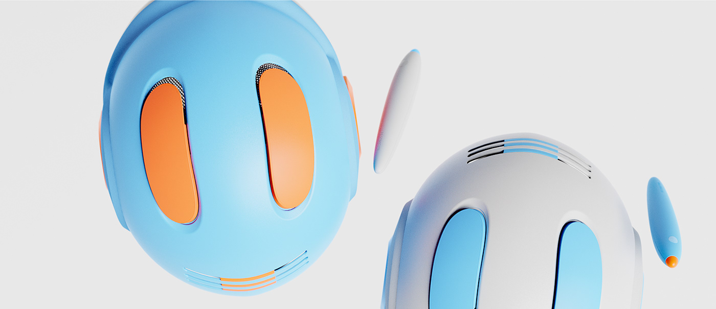 industrial design，product design，AR helmet，Virtual space，Graffiti，