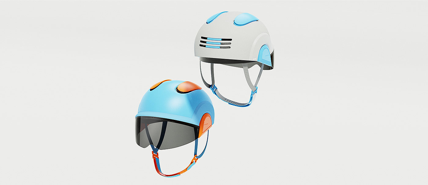 industrial design，product design，AR helmet，Virtual space，Graffiti，