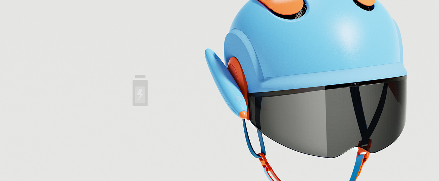 industrial design，product design，AR helmet，Virtual space，Graffiti，