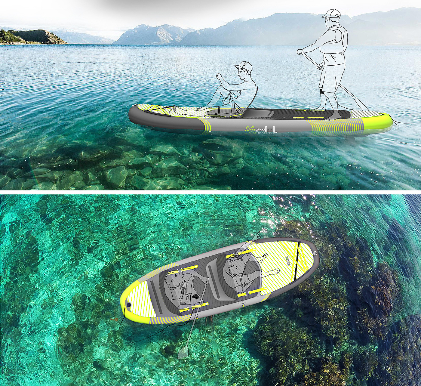 Inflatable Kayaks ，Standing propeller，Stand Up Paddle，