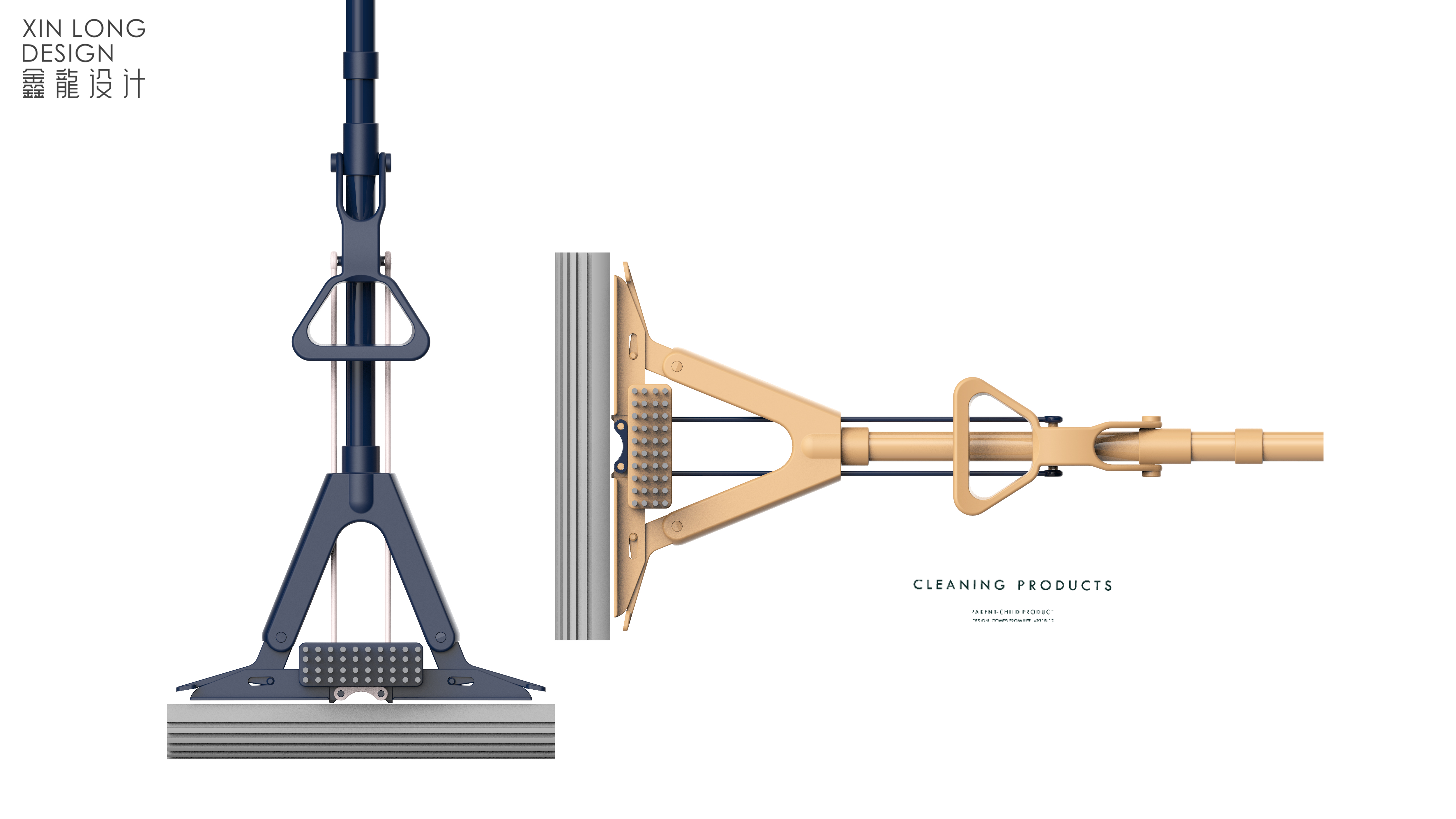 Design of collodion mop，Mop design，Cleaning tool design，Commodity Design，