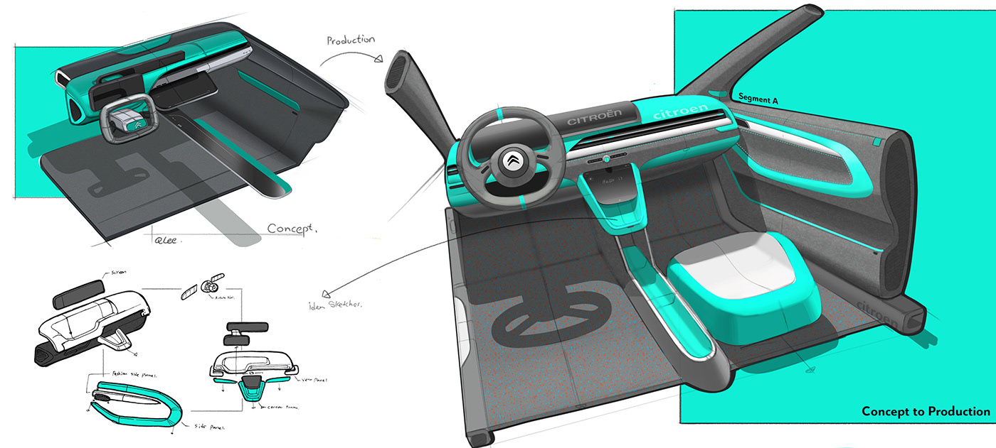 vehicle，Hand drawn，