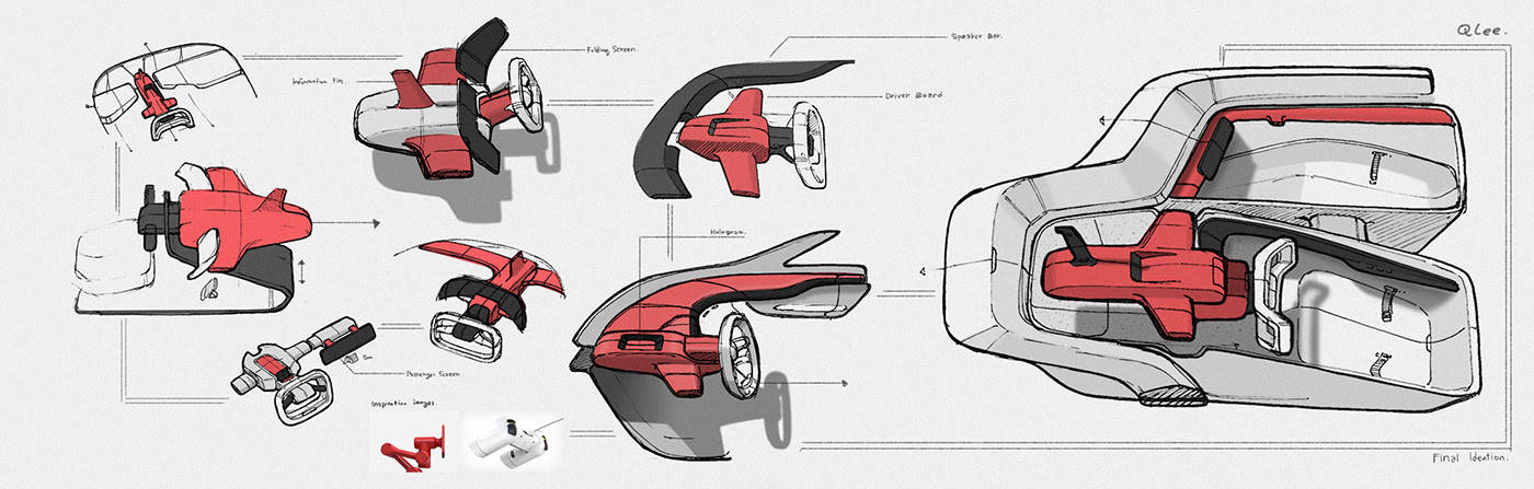 vehicle，Hand drawn，