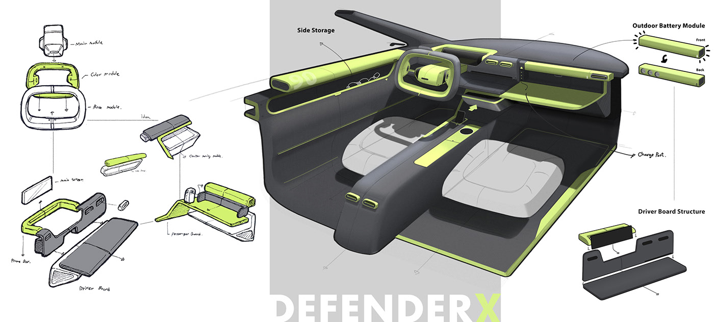 vehicle，Hand drawn，