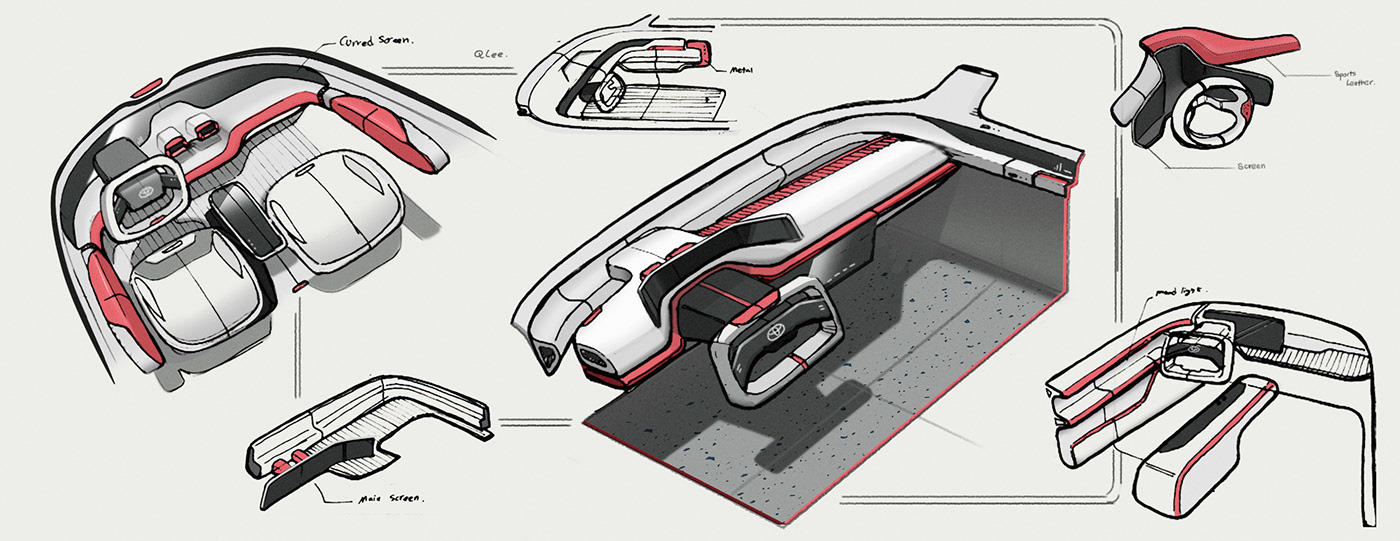 vehicle，Hand drawn，