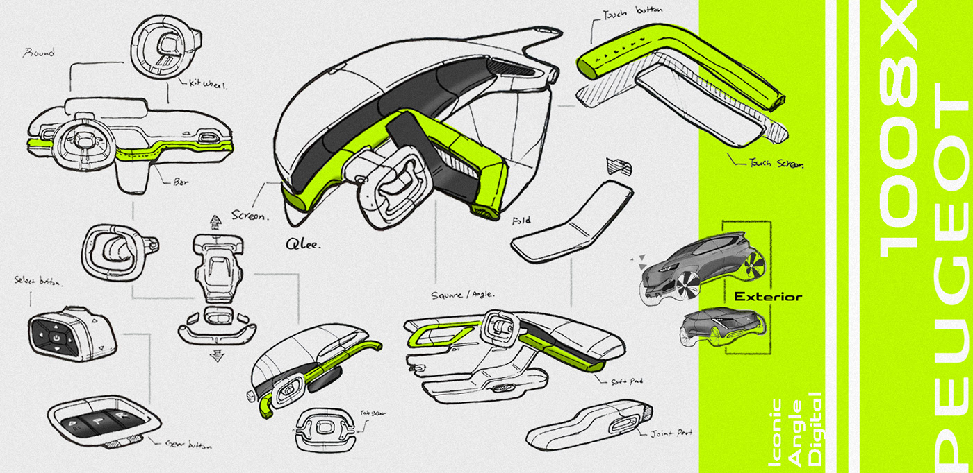 vehicle，Hand drawn，