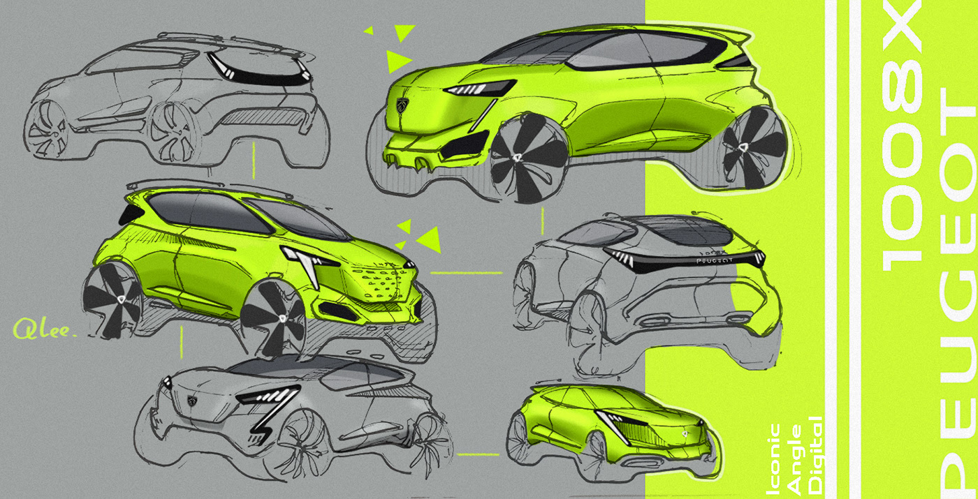 vehicle，Hand drawn，