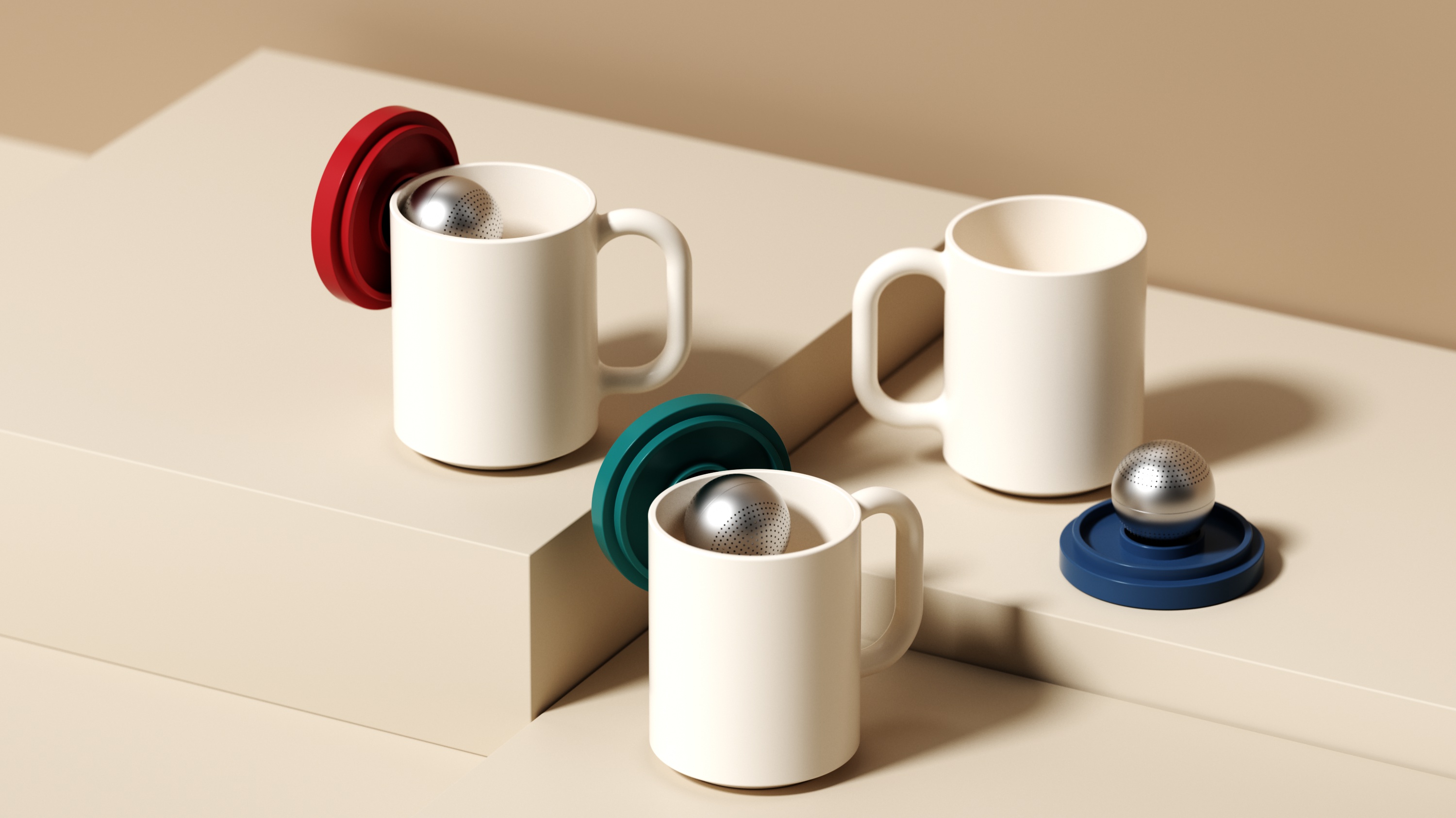 Mug, teacup, magnetic attraction，