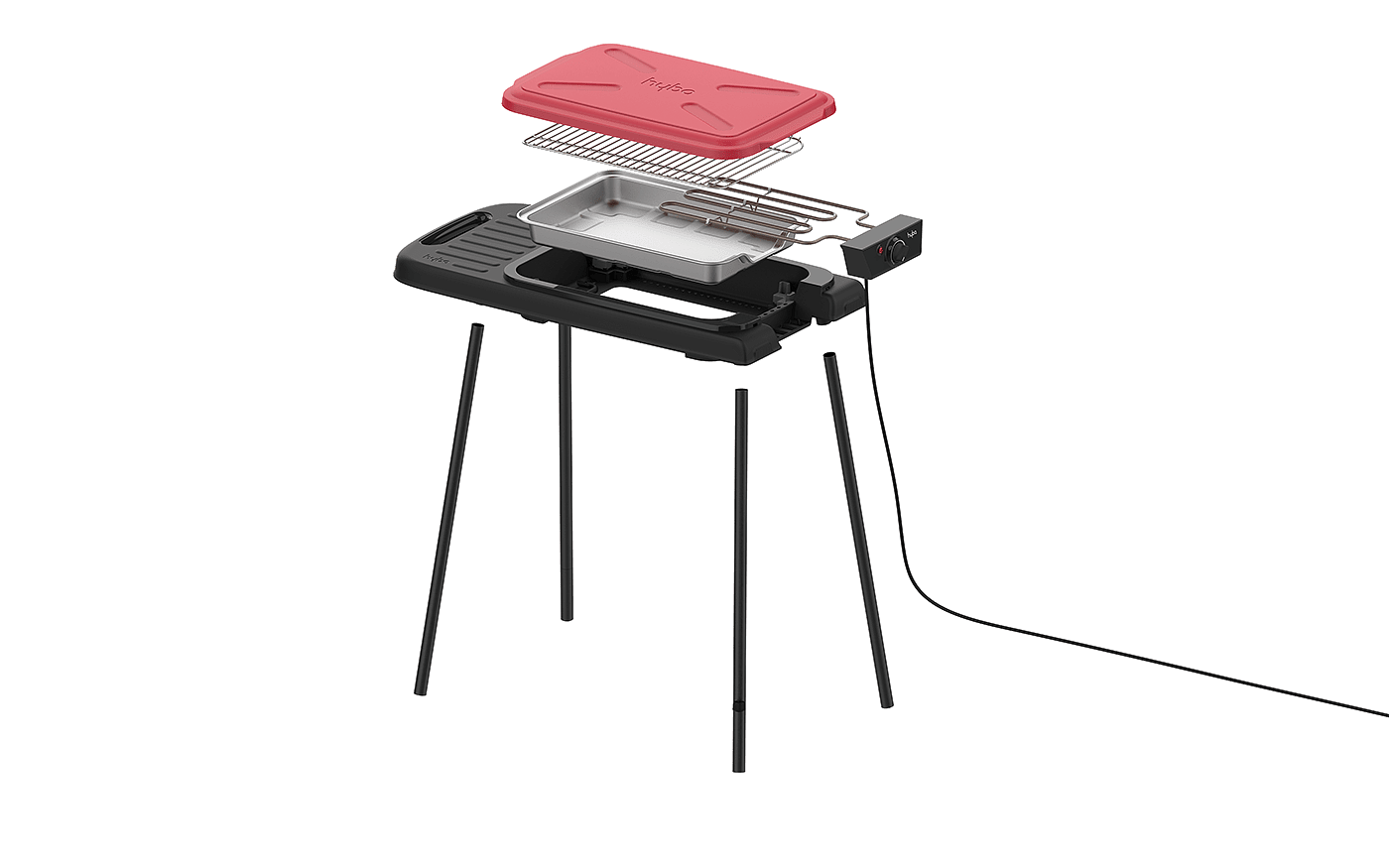 Electric grill，Design，exquisite，simple and easy，environment protection，