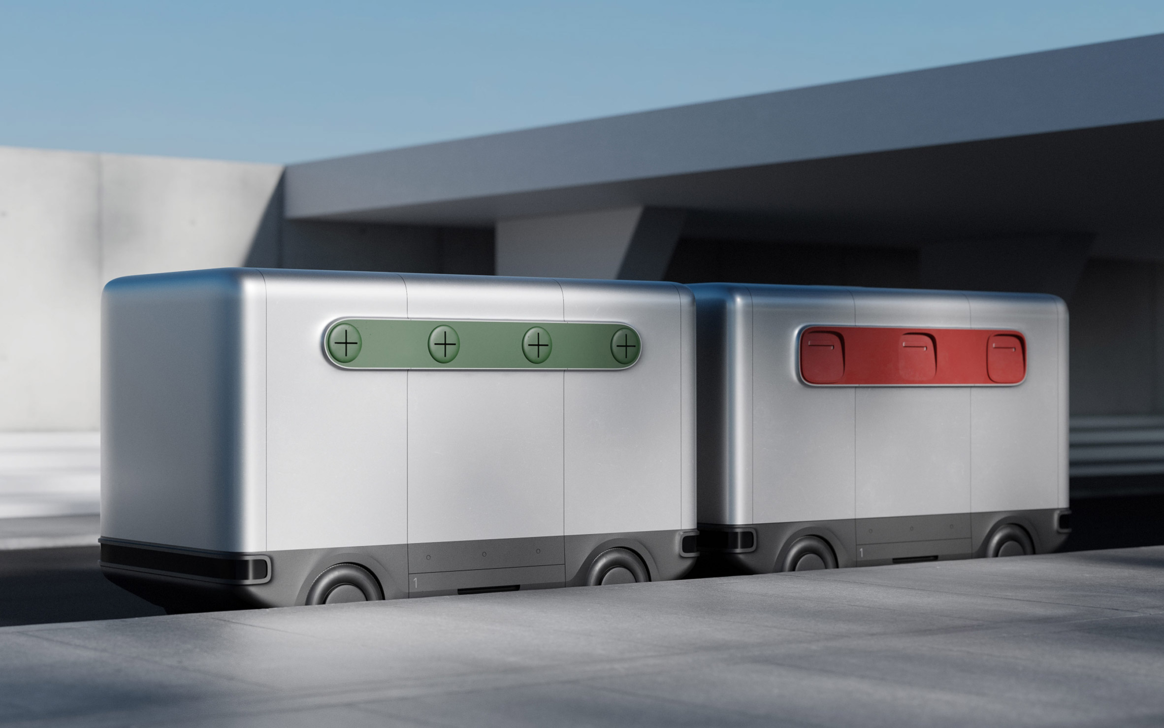 vehicle，Future traffic，Electric，Automatic garbage truck，Paris，conceptual design，