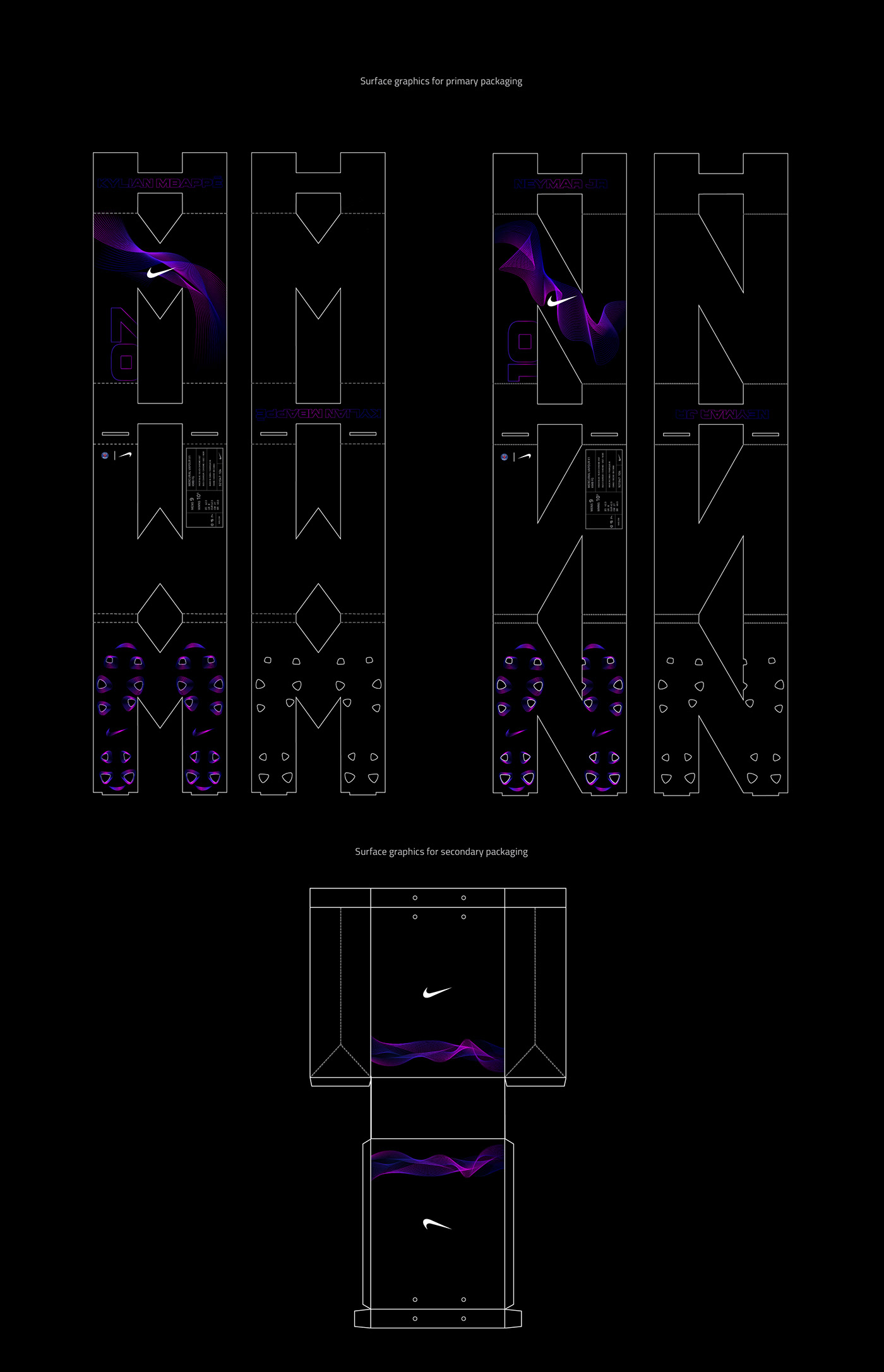 nike，packing design，Soccer shoes，