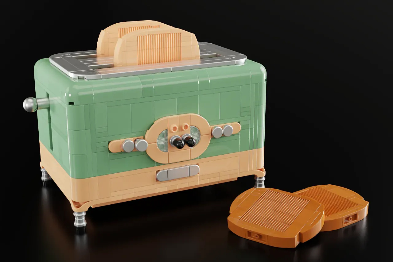toaster，Retro，Lego，