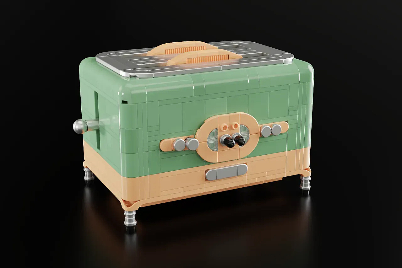 toaster，Retro，Lego，