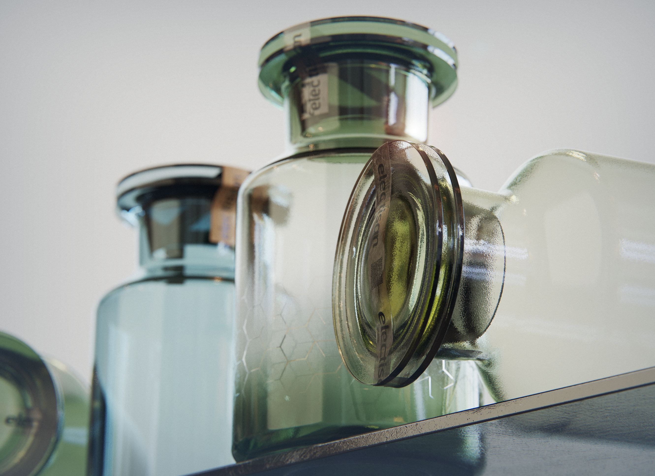 Render，ps，silica gel，Glass，keyshot，