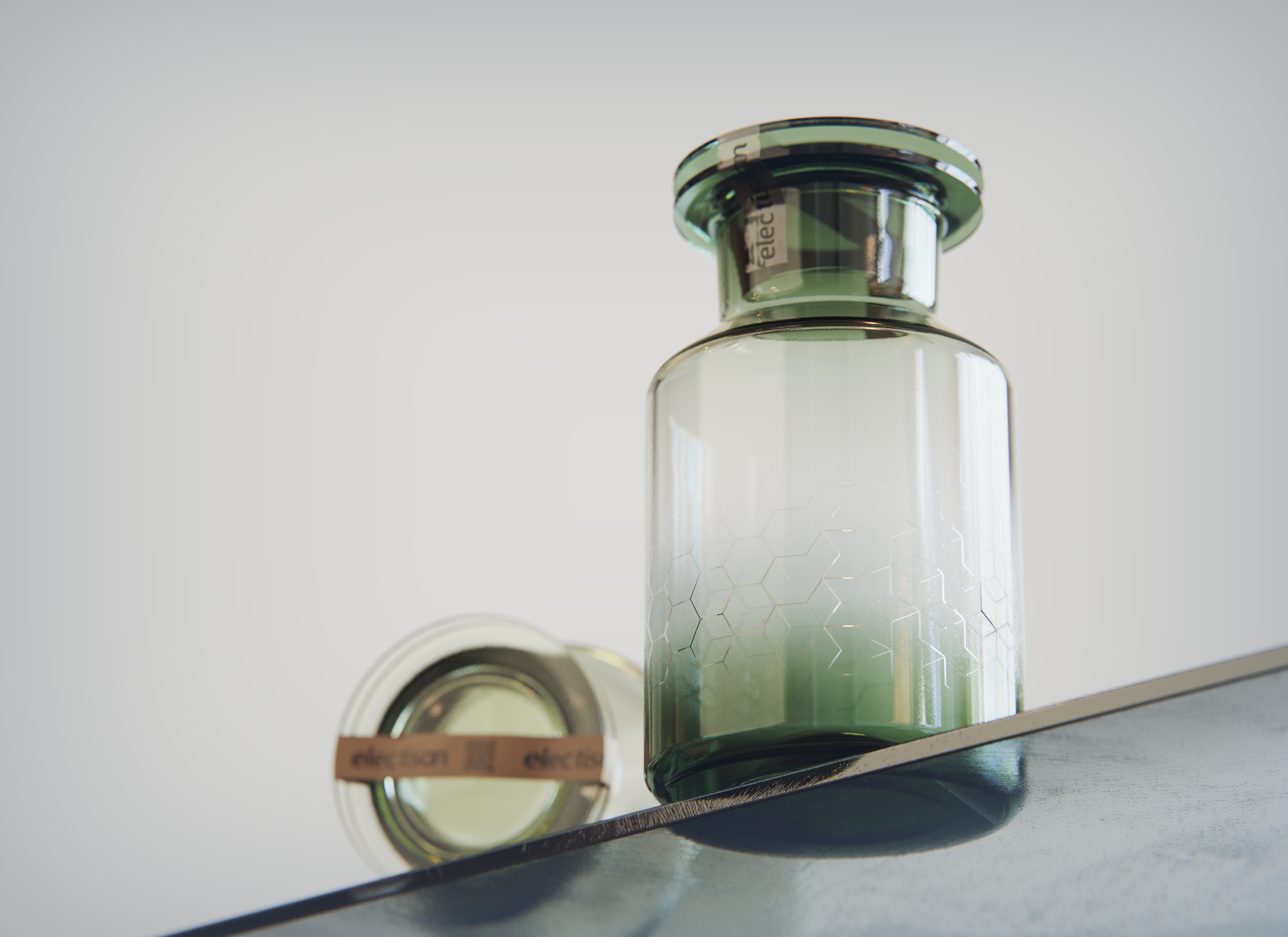 Render，ps，silica gel，Glass，keyshot，