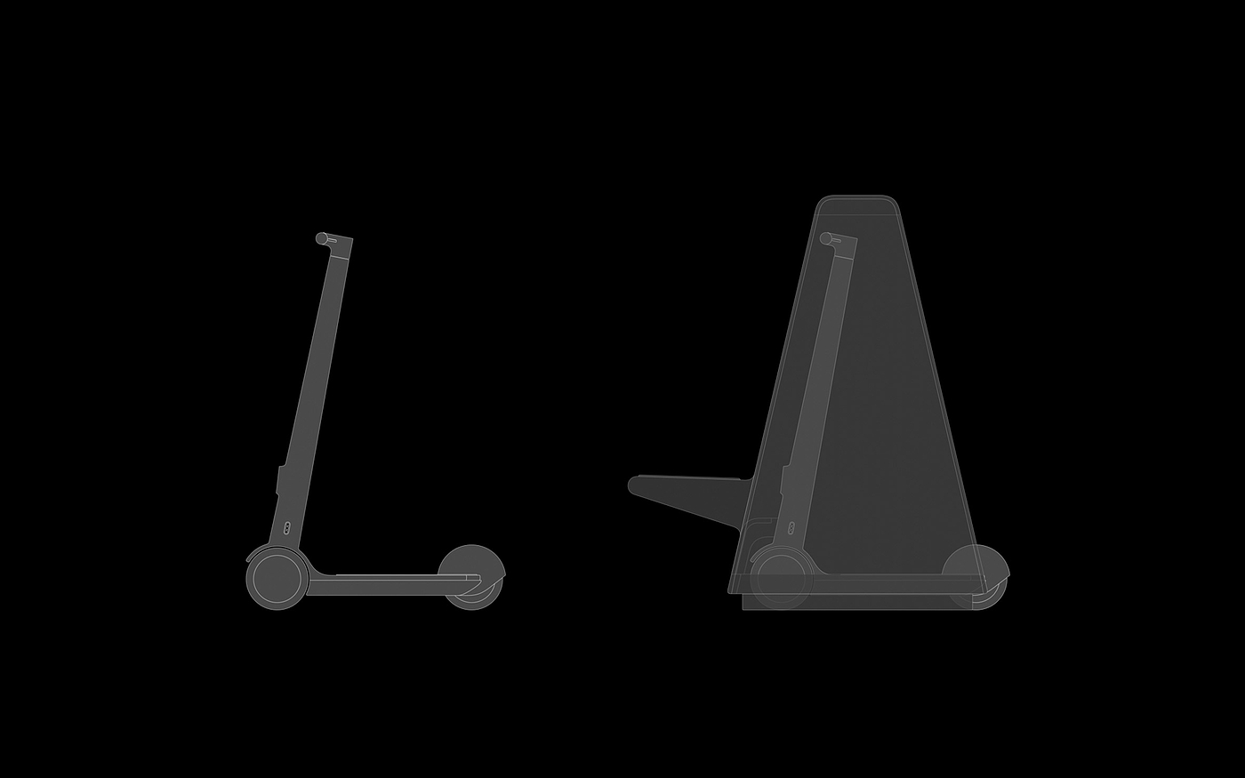 conceptual design，Electric scooter，Simplicity，exquisite，share，