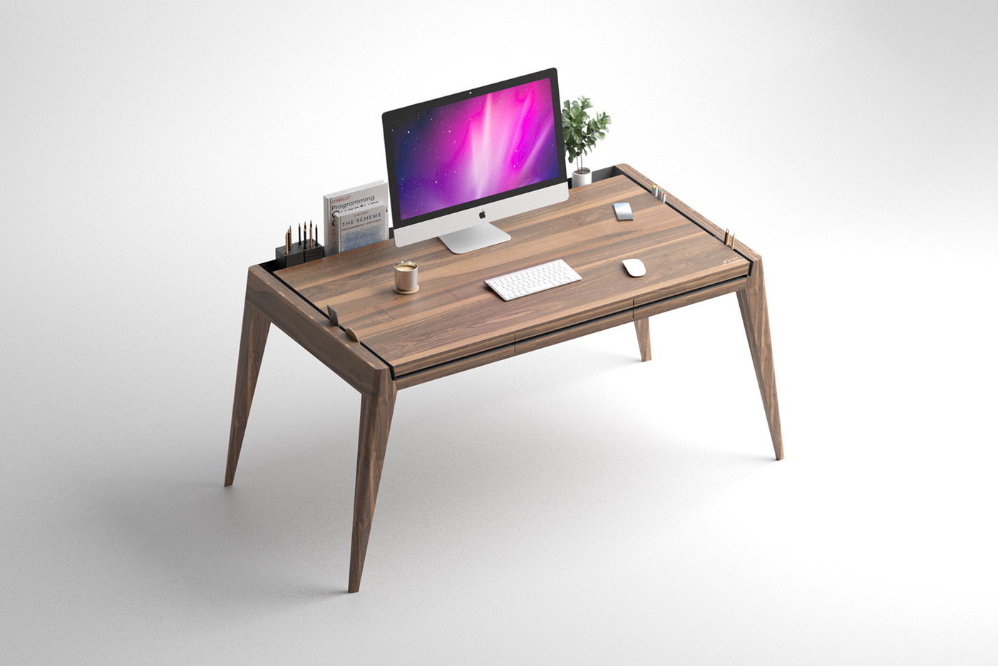 Table，furniture，Walnut desk，originality，