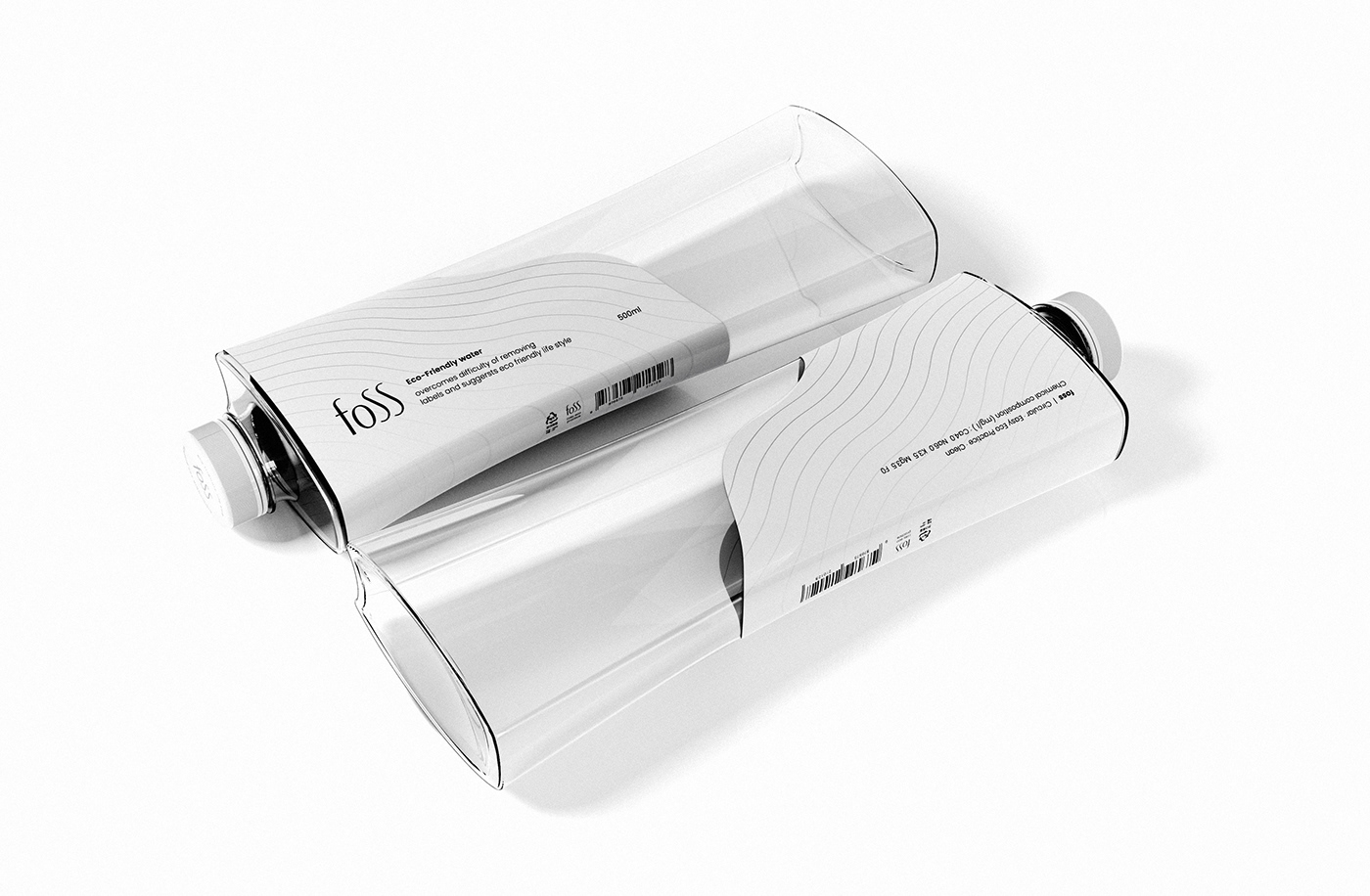 foss，Brand promotion，graphic design ，Water bottle，packing design，mineral water，