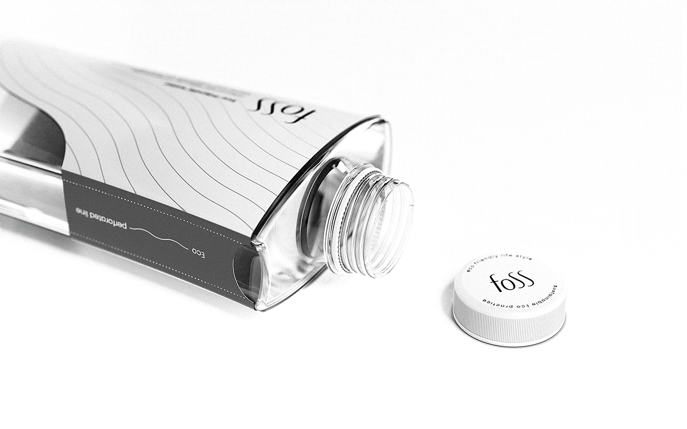 foss，Brand promotion，graphic design ，Water bottle，packing design，mineral water，