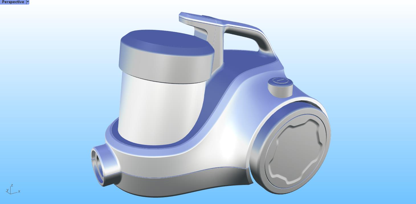an electric appliance，Vacuum cleaner，Rhinoceros modeling，Rhino modeling，industrial design，Modeling tutorial，