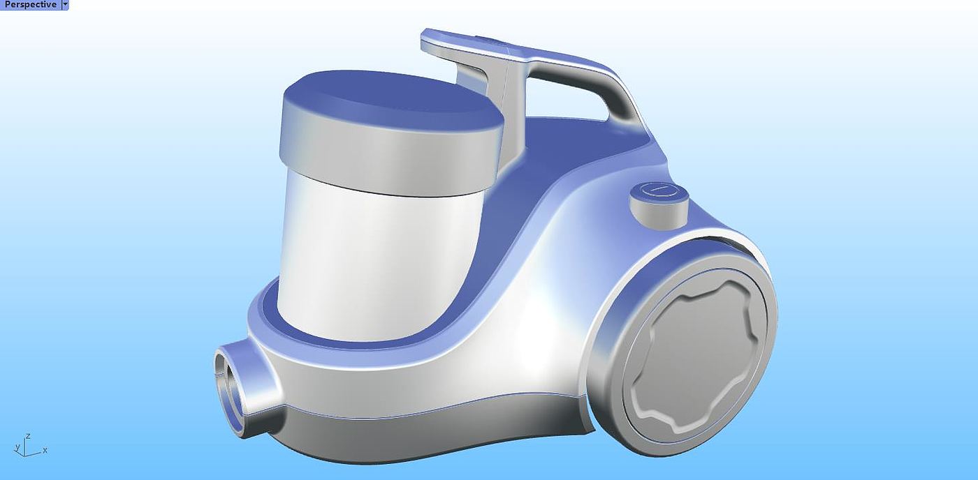 an electric appliance，Vacuum cleaner，Rhinoceros modeling，Rhino modeling，industrial design，Modeling tutorial，