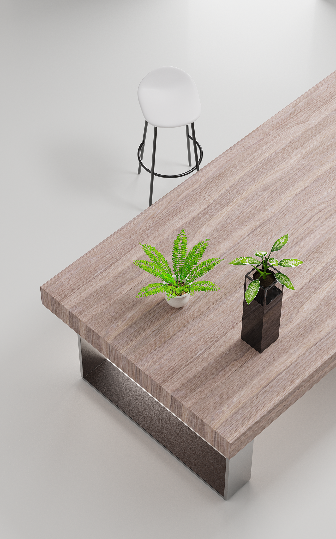 Render，practice，indoor，Wooden table，