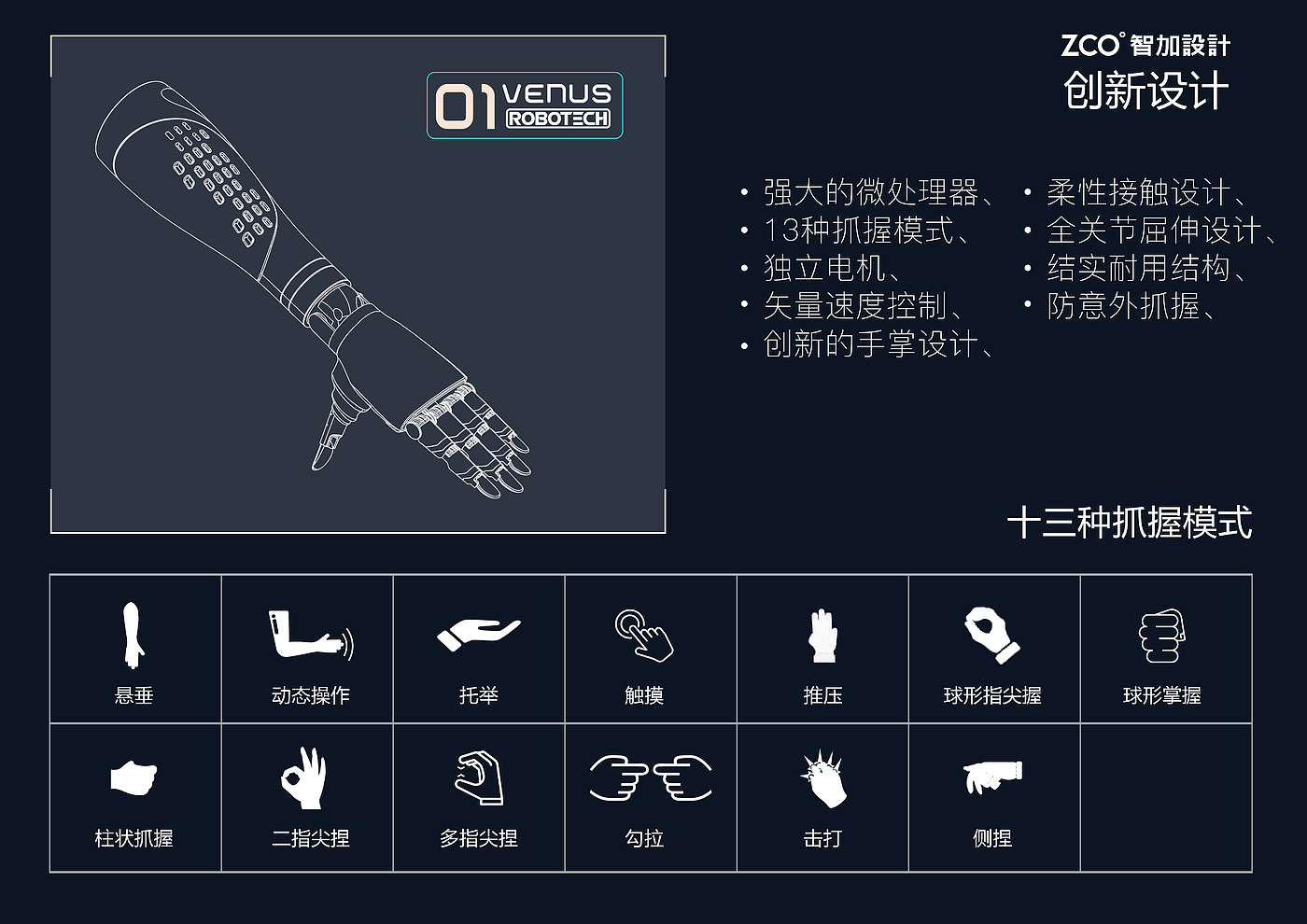 Zhijia design，Chika，medical care，manipulator，bionics，Arm，