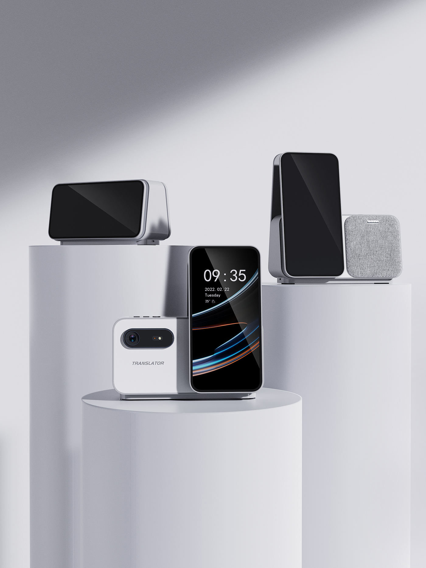 Red dot award，Newix，interpreter，Clock，Early education story machine，Appearance design，