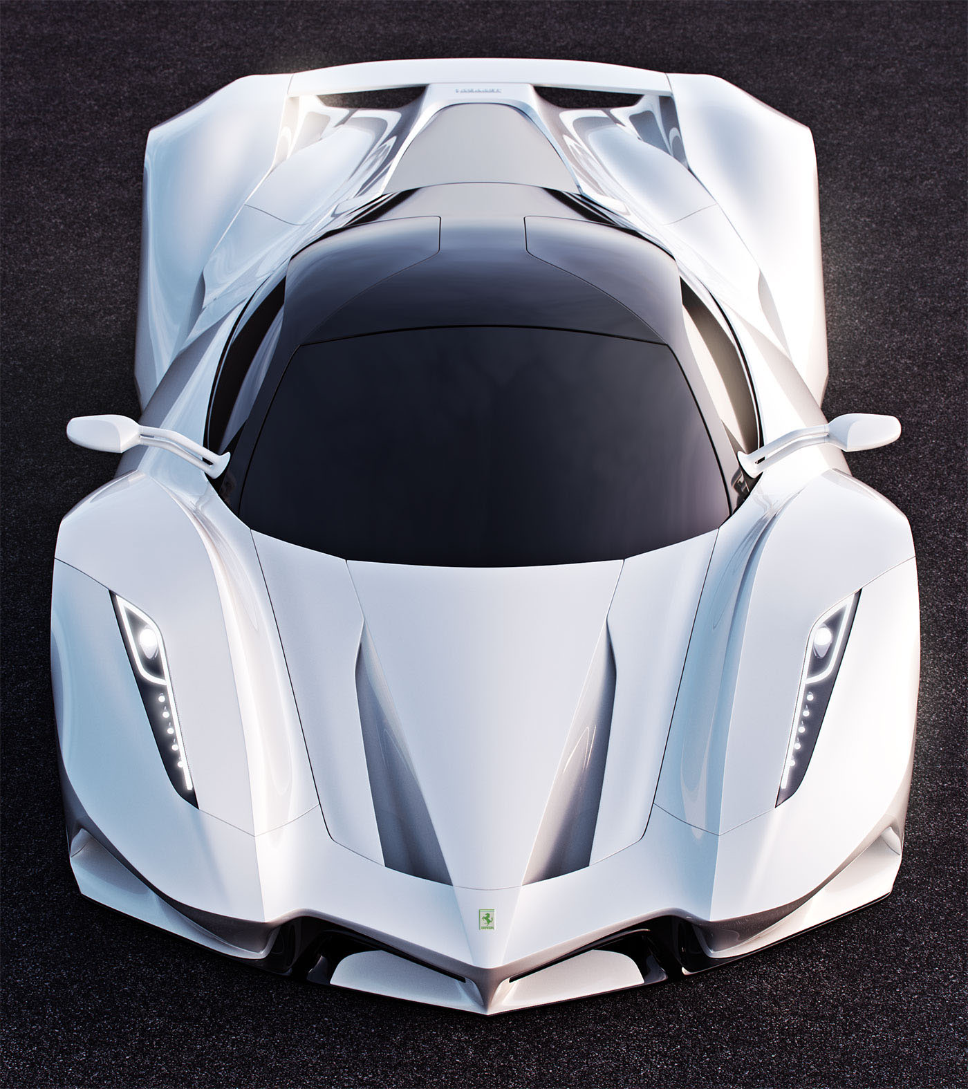 Reprint，automobile，concept，Ferrari，
