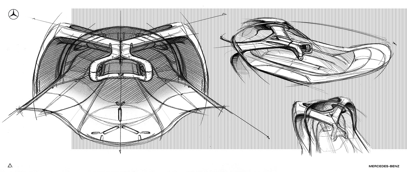 Future sports car，Super luxury，simple，Benz，Mercedes-Benz X，