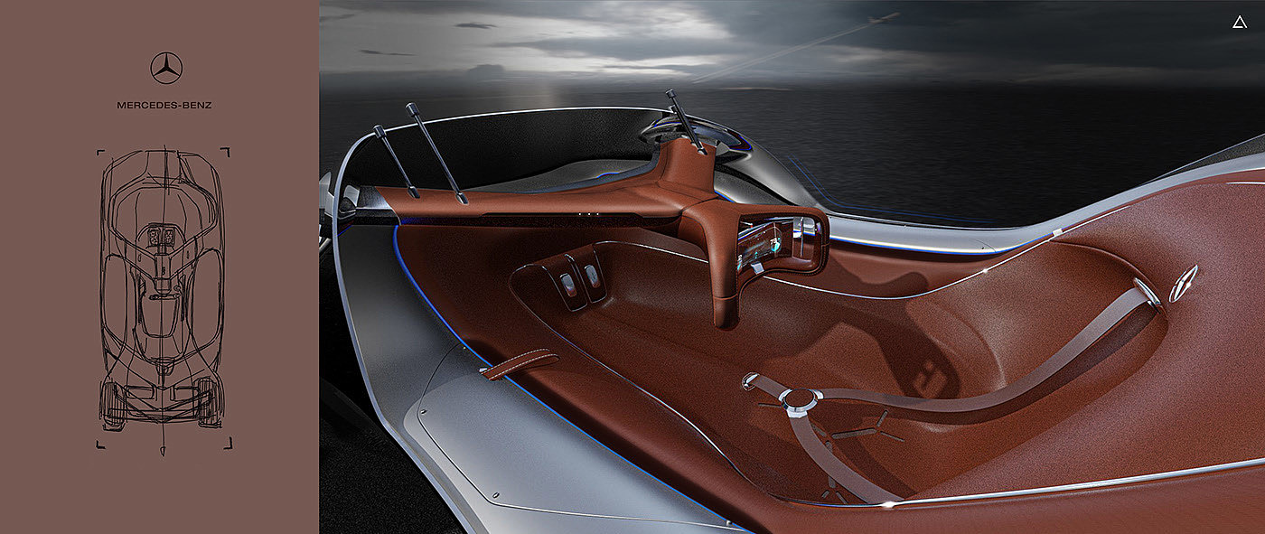 Future sports car，Super luxury，simple，Benz，Mercedes-Benz X，