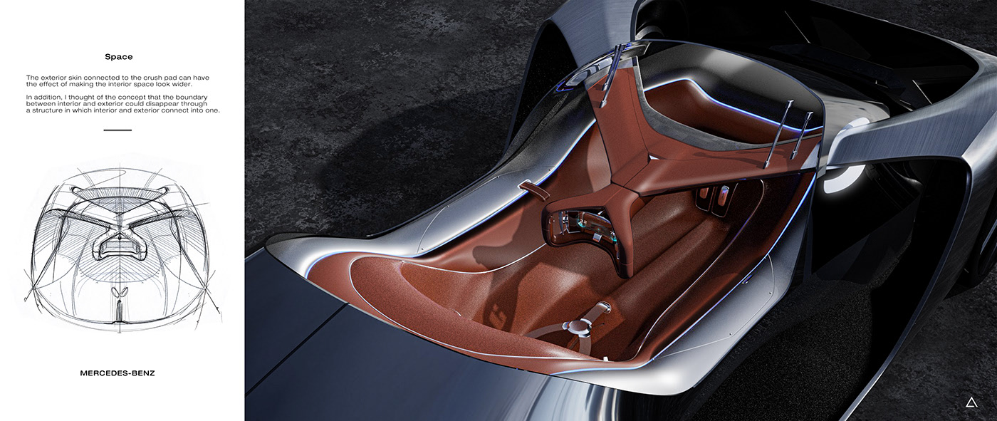 Future sports car，Super luxury，simple，Benz，Mercedes-Benz X，