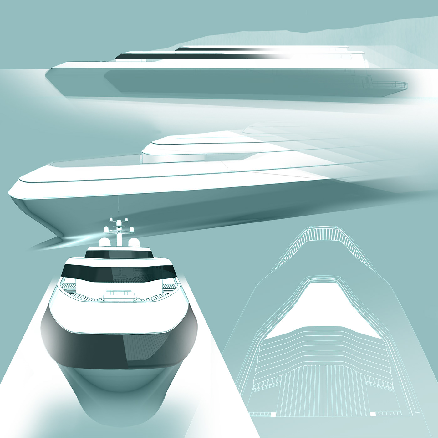 Cruiser，A'DESIGN Design Award，Large space，iceberg，Carbon reduction，