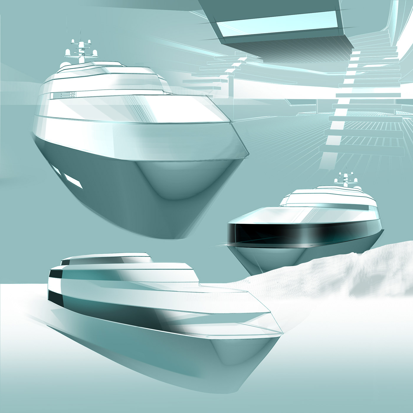 Cruiser，A'DESIGN Design Award，Large space，iceberg，Carbon reduction，