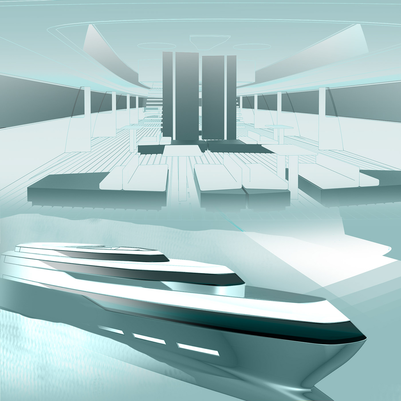 Cruiser，A'DESIGN Design Award，Large space，iceberg，Carbon reduction，
