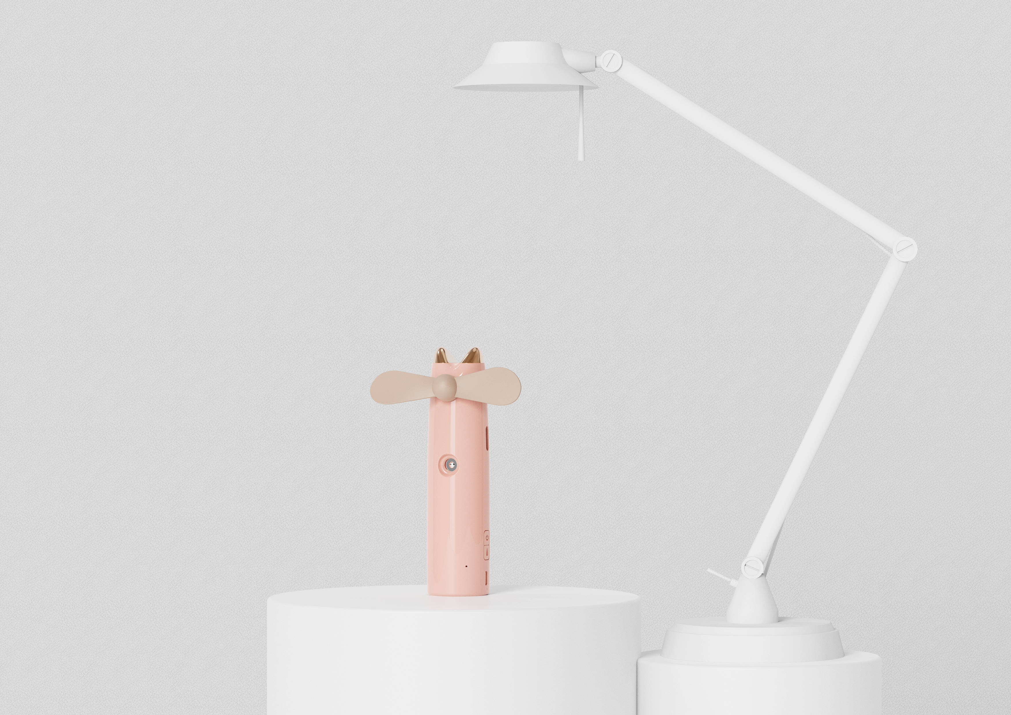 Fan，Original design，Water replenishing instrument，Small fan，electroplate，silica gel，household electrical appliances，spray，