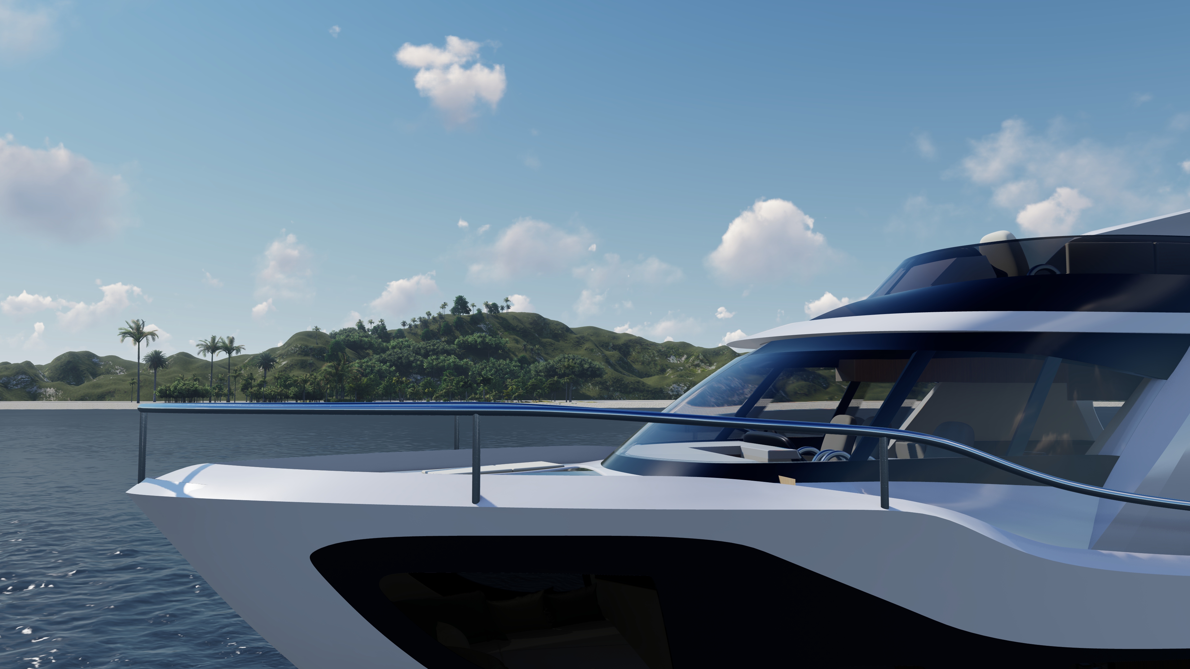 yacht，powerboat ，