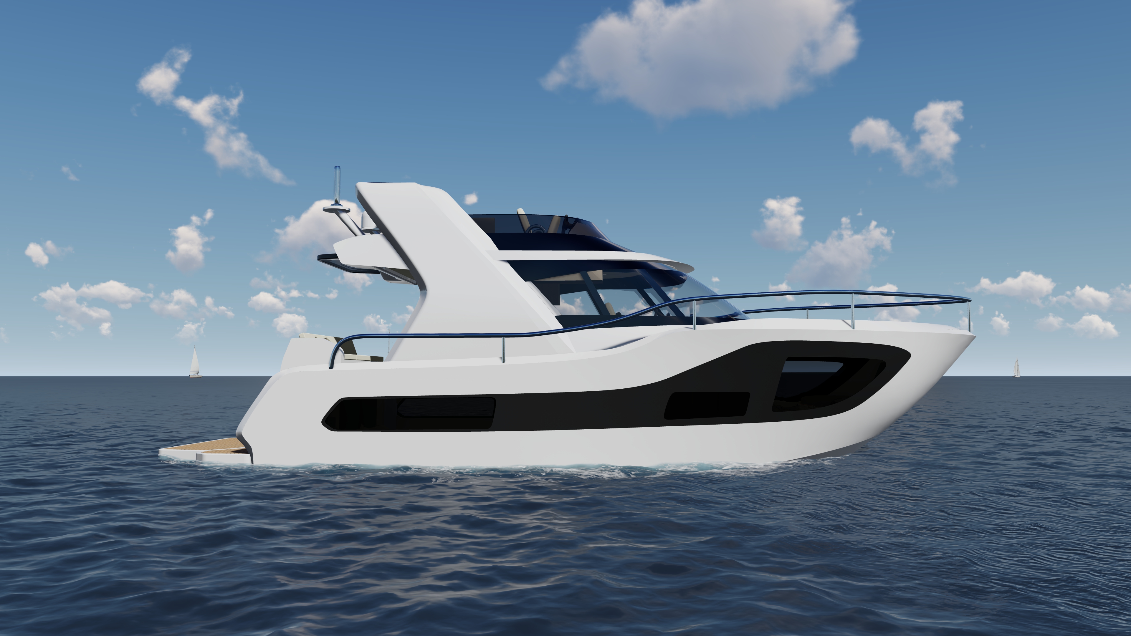 yacht，powerboat ，