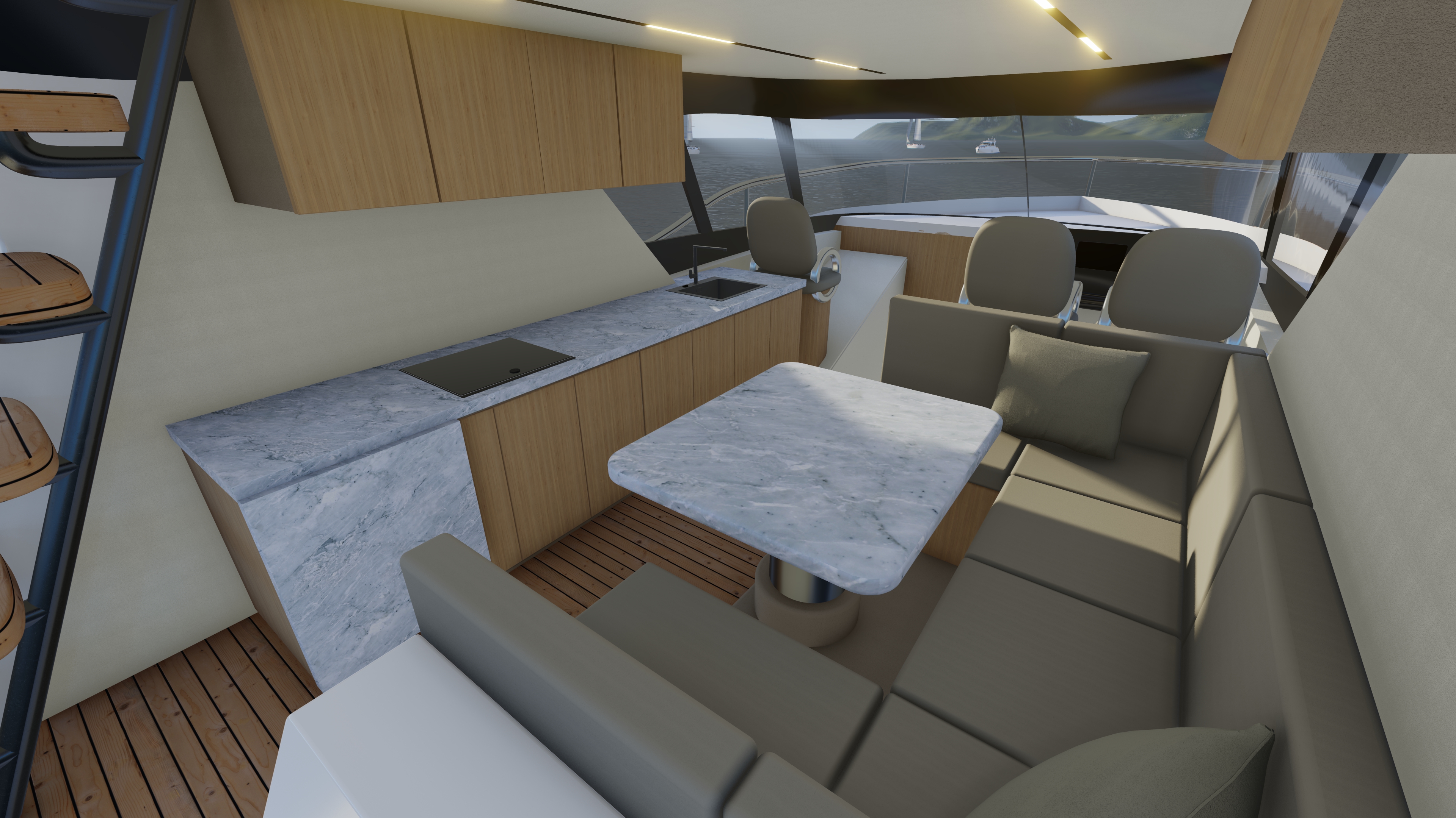 yacht，powerboat ，